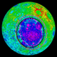 Mapa de la Cuenca Aitken elaborado con datos de la misión JAXA
